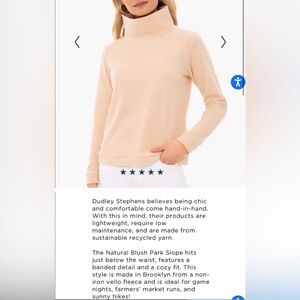 Dudley Stephens Park Slope Turtleneck (Natural Blush)